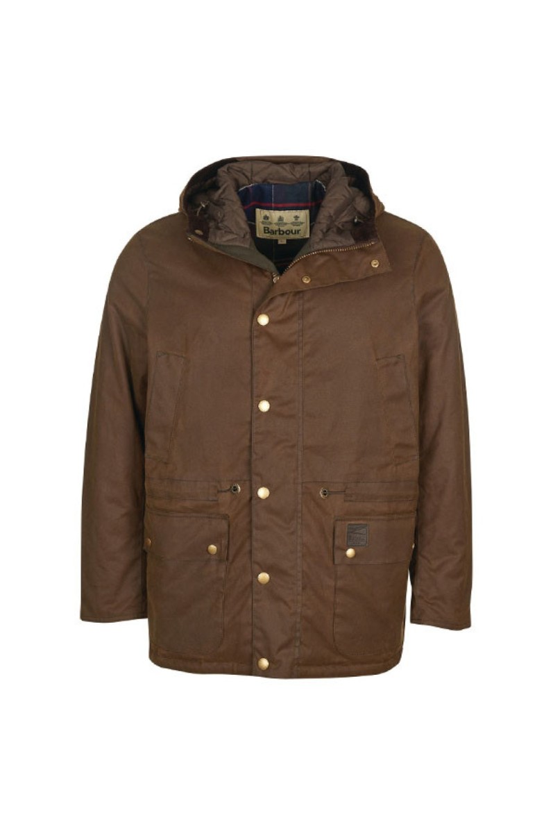 Barbour Rippon Wax Jacket Olive - Simpsons of Cornwall
