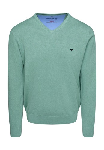 Fynch-Hatton Cotton Knit Green Simpsons of Spring - Cornwall