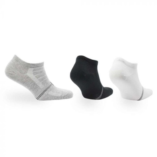 Trainer Sock Cotton 3Pack Black Grey White